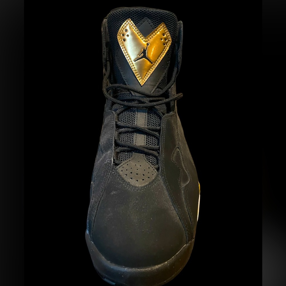 jordan true flight black metallic gold mens